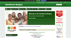 Desktop Screenshot of hawthorns-surgery.co.uk
