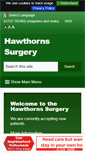 Mobile Screenshot of hawthorns-surgery.co.uk